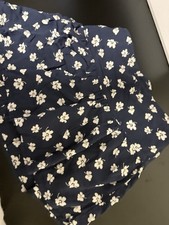 abercrombie and fitch Girl Skirt Size 7/8 Blue Flowers