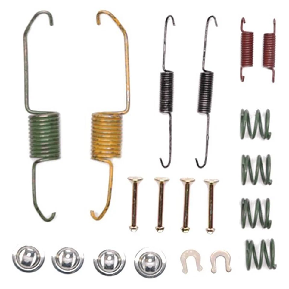 Rear Brake Drums & Brake Shoes Hardware Spring Kit Fits 2002 2003 Toyota Prius - Image 3 of 4