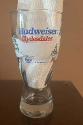 Budweiser Clydesdales Pilsner Glass 