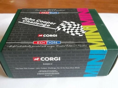 Corgi CC86513 Neuf Mini John Cooper Challenge N°12 Dave Elliott 2003 - Photo 1/4