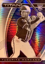 2021 Chronicles #19 - Tucupita Marcano RC Titan Hyper Refractor #008/299 Padres