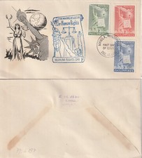 PHILIPPINES 395 396 397 FDC Déclaration Droits homme Human Rights 10 déc 1951