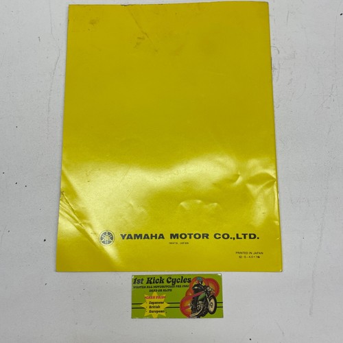 YAMAHA 1982 RACE PREPARATION AND TUNING MANUAL 90894-13200 VINTAGE - Picture 2 of 3