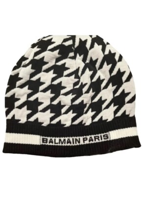 balmain beanie Wool beanie Balmain Black size S International in Wool  main image 4