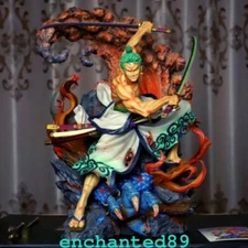 1/4 LC Studio One Piece Roronoa Zoro Resin Model In Stock Led Light In Box Anime