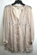 A Pea in The Pod Womens 3/4 Sleeves Round Neck Casual Midi Maternity Dress S