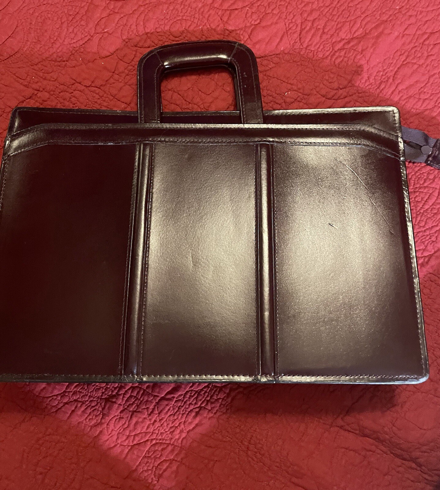 Vintage Heritage Leather Portfolio, Briefcase, Bag, Attaché  Burgundy