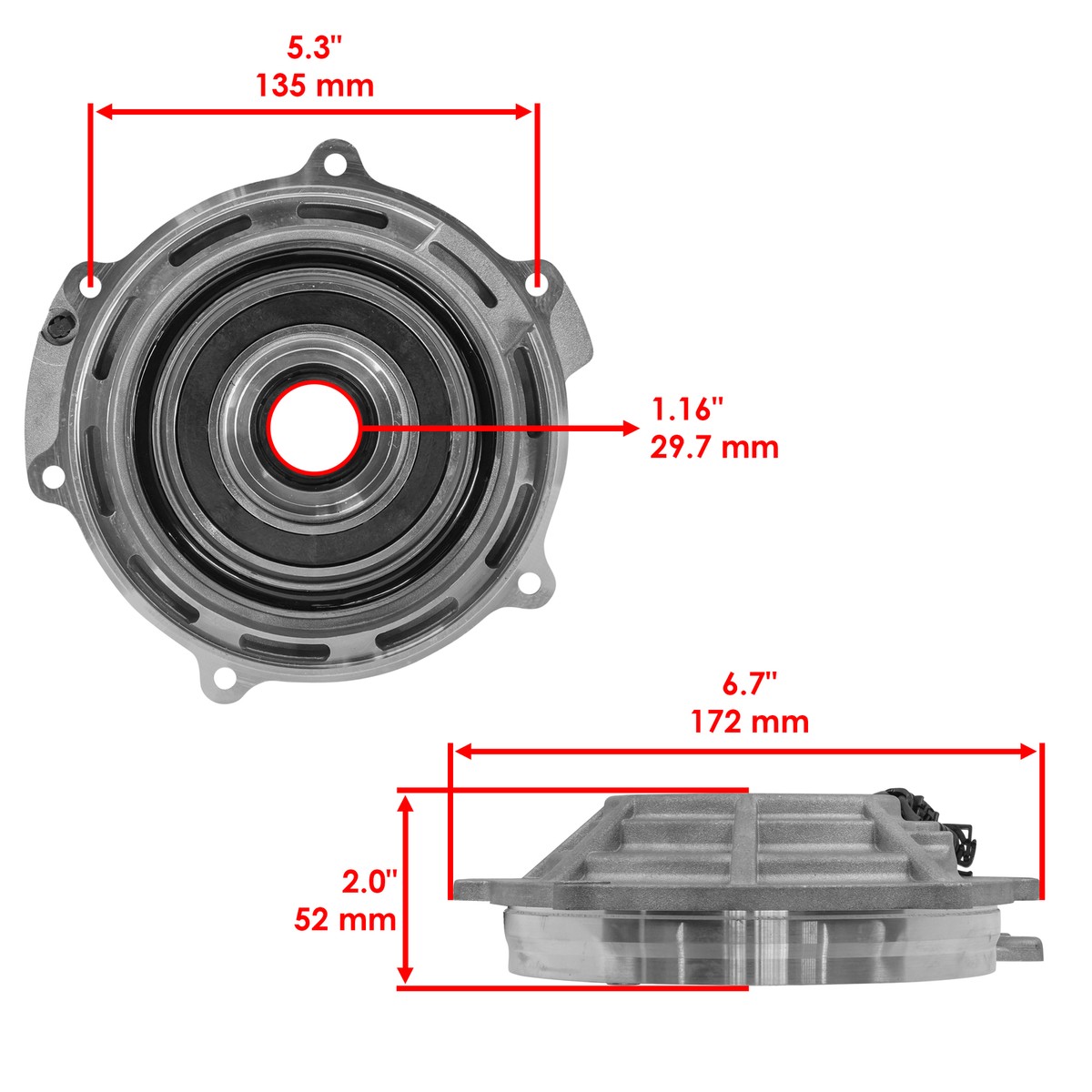 2007-2024 Polaris Sportsman 450 Front Differential Output Cover For