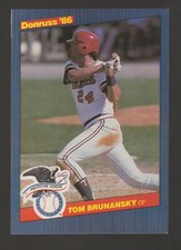1986 Donruss All-Stars Tom Brunansky Minnesota Twins #44 Near Mint or Better