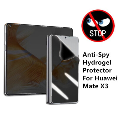 Set Fr Huawei Mate X5 X6 X7 Soft Anti-Spy Hydrogel Film Privacy Screen Protector