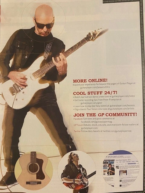 JOE SATRIANI guitar player KING OF MELODIC SHRED alex lifeson JOHN SCOFIELD + - Image 2 of 4