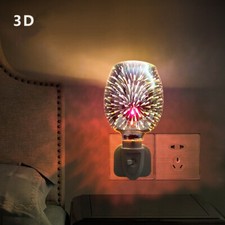 Electric 3D Plug-In LED Aroma Diffuser Lamp Light Wax Melt Oil Burner Warmer New