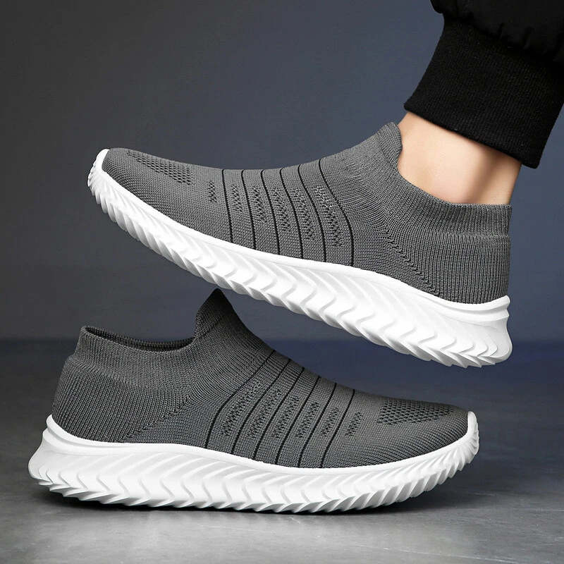 SAOLA Nuove sneakers outdoor uomo scarpe da passeggio basse casual calzino scarpe suola morbida rete