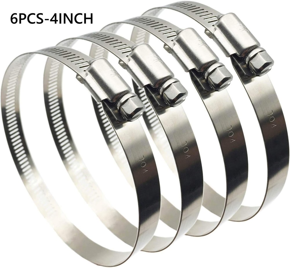 4"  Duct Clamps Hose Clamp Pipe Clamp Air Ducting Clamp worm drive hose clamps