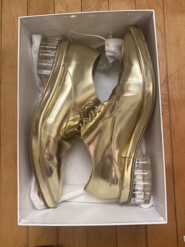 simone rocha gold brogue shoes Size 39 