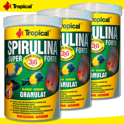 Tropical 3 x 1000 ml Spirulina Super Forte 36% Granulat 