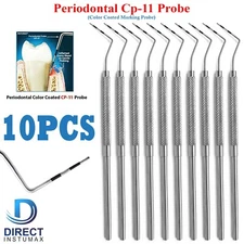 CP-11 Color-Coded Perio Probes Periodontal Dental Examination Pocket Depth Lab 