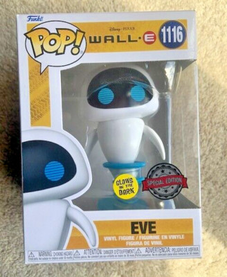 EVE Wall-E GLOW SE 1116 Funko Pop Vinyl New in Mint Box + Protector