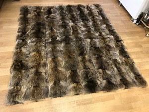 Waschbar Decke Pelz Decke Fell Decke Racoon Fur Blanket Tagesdecke Waschbardecke Ebay