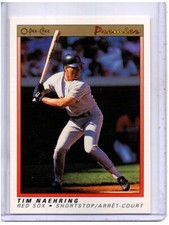 1991 O-PEE-CHEE PREMIER #88 TIM NAEHRING BOSTON RED SOX FREE SHIPPING