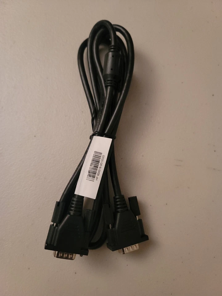 Genuine HP 924318 Male To Male VGA D-SUB Monitor Cable - 15 Pin 6' - New - Image 2 of 4