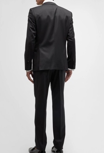 BOSS SLIM-FIT TUX ITALIAN VIRGIN WOOL &MOHAIR 38R Jacket /44R Pants MSRP$995 NWT - Picture 2 of 18