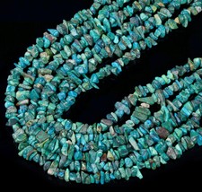 5-8MM Natural Blue Green Turquoise Gemstone Pebble Nugget Chip Loose Beads D430 