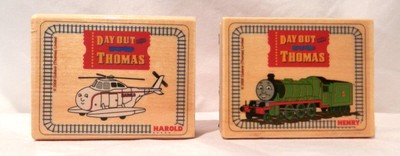 Lot of 2 Day Out Thomas the Train Henry Harold Rubber Stamps NEW