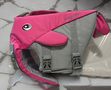 Pets Viva Glory Medium New In Package Dog Life Jacket Gray  Pink Swimming Vest