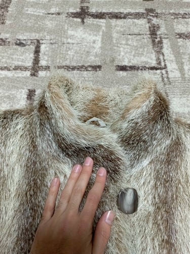 vintage Luxury Real genuine Mink fur brown cross long blonde Gorgeous coat L 12 - Picture 19 of 21