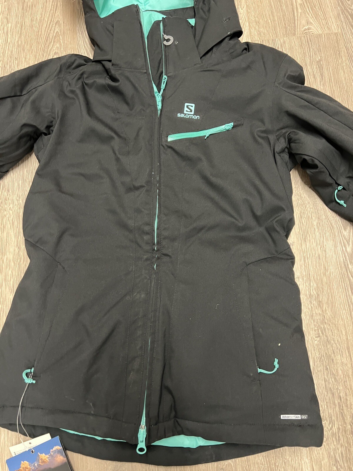 Giacca da sci donna Salomon Rise extra small 8 giri £229 pelle avanzata asciutta 10k