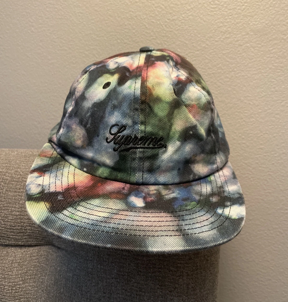 Casquette de camp 6 panneaux Supreme Liberty Twill FW15   Noir   Occasion