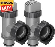 Plunger Valve Compatible with Intex Pool Parts and Accessories, On/Off Plunger V