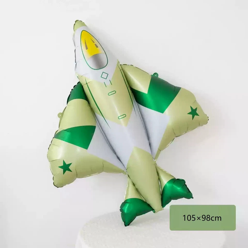 Huge Fighter Jet Balloon Military Plane Airforce Aircraft Birthday Party Decor - Image 2 of 4