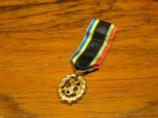 Deutsches Sportabzeichen des DSB Gold 16mm Miniaturschnalle - Orden Bundeswehr