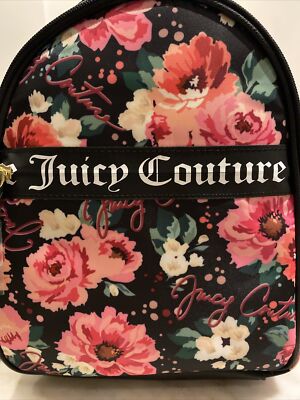 NWT Juicy Couture Pick Your Petal Backpack Juicy Couture Pick Ur Petal Rosie Pink Floral Canvas Mini  main image 3