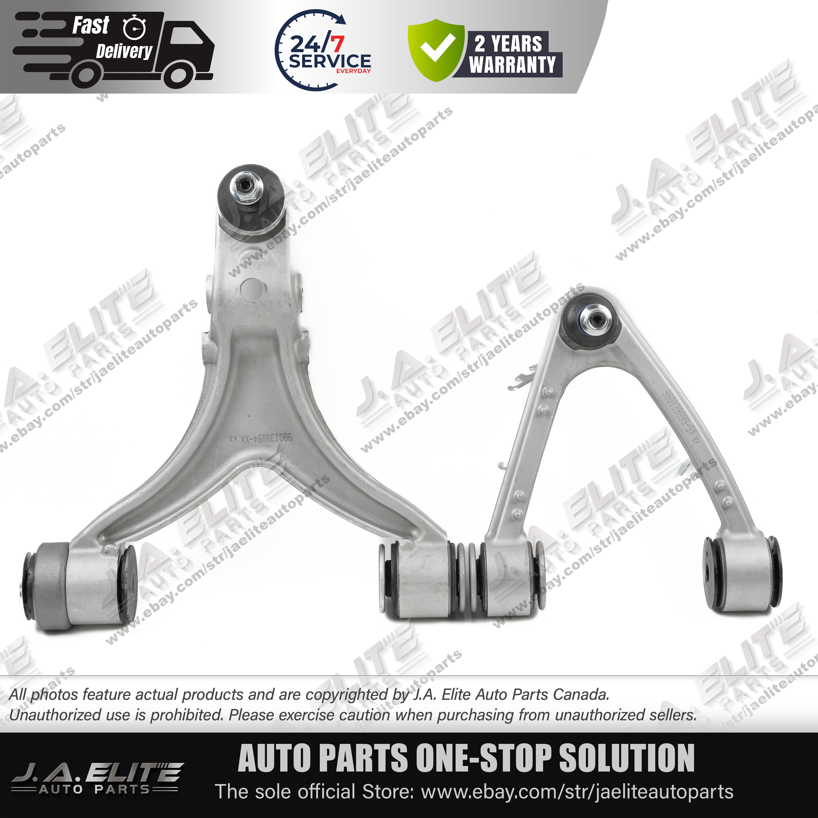 2pcs Front Right Upper Lower Control Arm Kit fit Maserati Quattroporte(16-18) GT