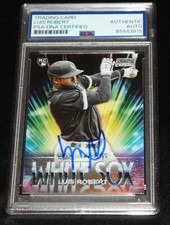 2020 Stadium Club Chorme Luis Roberts signed Card, White Sox , RC Auto, PSA/DNA