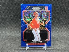 Alejo Lopez 2022 Panini Prizm RC Blue Disco #’d /199 Tier III Reds Rookie