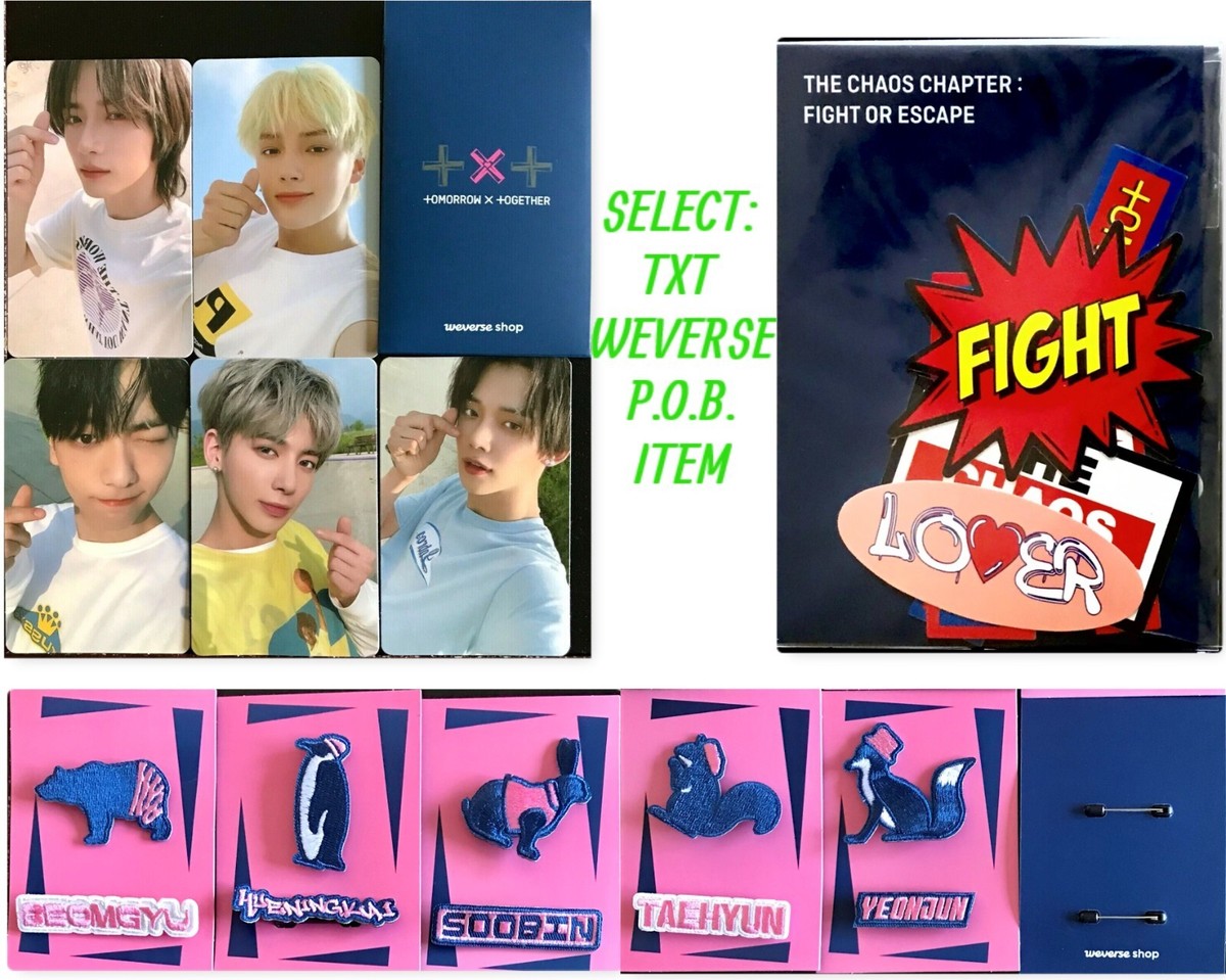 TXT FIGHT OR ESCAPE WEVERSE -PHOTOCARD -WRAPPEN -STICKER (select