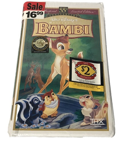 Bambi (VHS, Limited Anniversary Edition, Disney, Restored