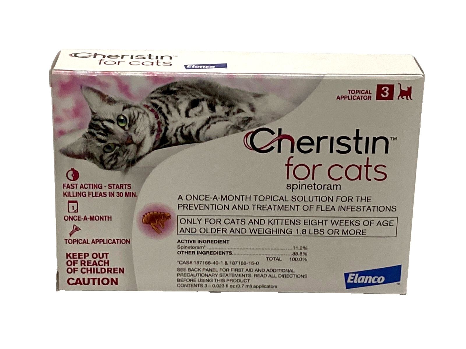 Killing Fleas Cheristin For Cats Directions Cheristin For Cats