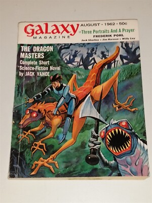 GALAXY SCIENCE MAGAZINE AUGUST 1962 SCI-FI PULP