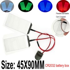 45 90MM Flexible LED Light Eyes Touch Switch Kits Cosplay Helmet Mask Eye Light
