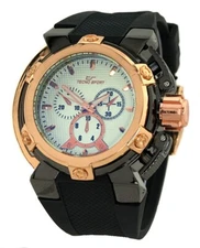 Mens Navy Demo Big Black Rose Clubbing Success Watch White Dial up to  9" Wrist