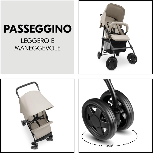 Passeggino Leggero Sport - Solo 5,9 Kg per Bambino Fino a 15Kg - Compatto E Pieg - Foto 3 di 13