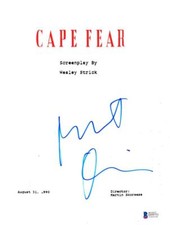 ROBERT DENIRO SIGNED CAPE FEAR FULL SCRIPT AUTHENTIC AUTOGRAPH BECKETT COA