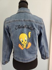 Tweety Bird Denim Jacket Girls 10/12