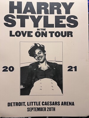 Harry Styles Love On Tour Official Poster Detroit Little Caesars