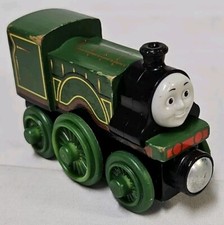 THOMAS FRIENDS WOODEN RAILWAY EMILY ENGINE LEARNING CURVE TRAIN GUC. 2018